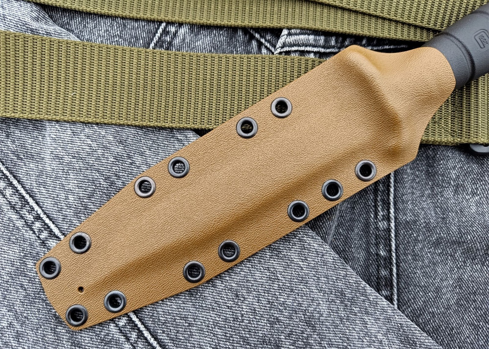 Coyote kydex sheath for Glock 78/81 knife. Only the sheath.