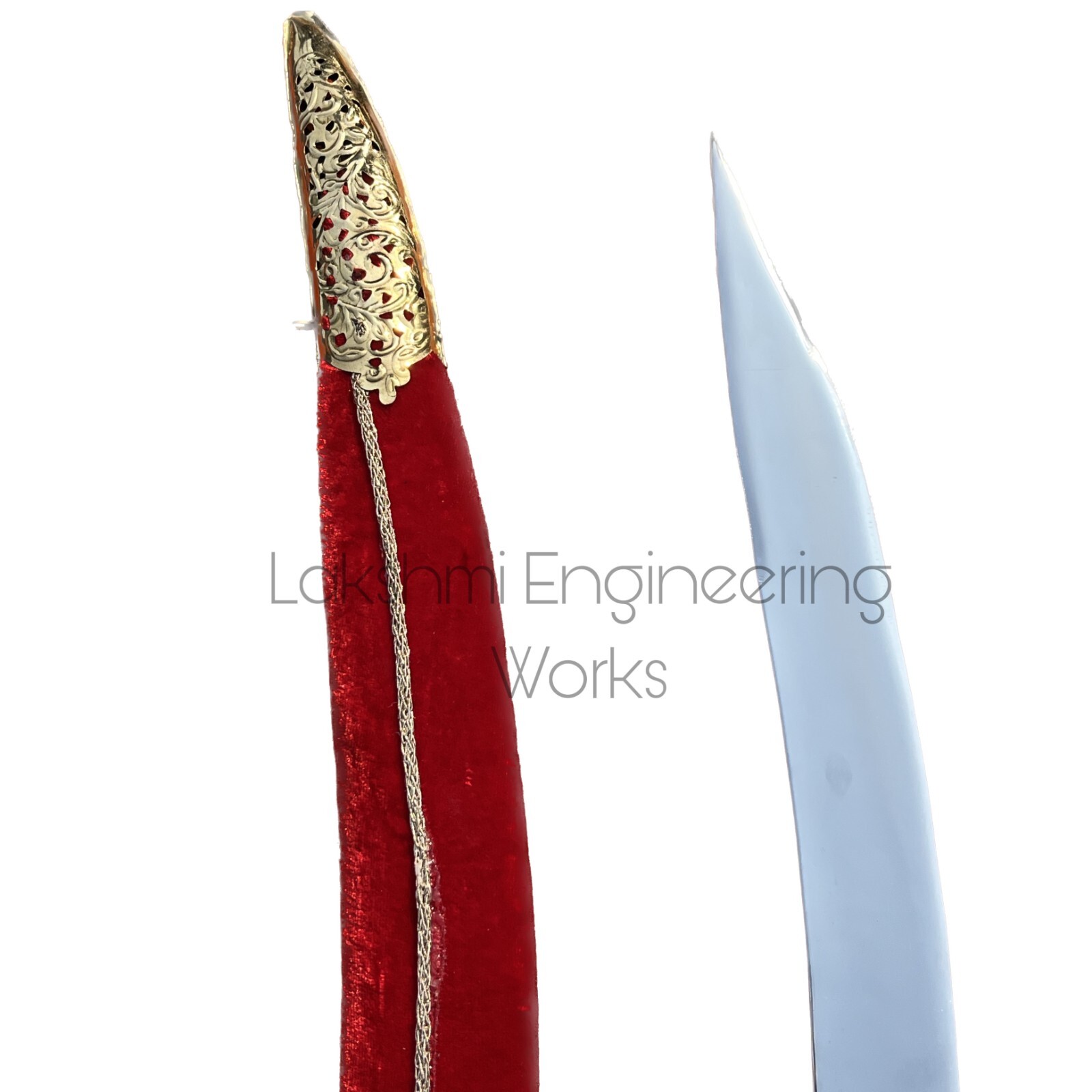RED TEGA- INDIAN WEDDING TALWAAR, GROOM SWORD, UNIQUE COLLECTION