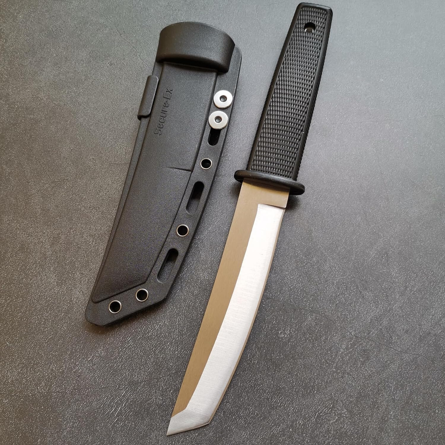 10″ Tanto Knife Fixed Plain Blade FRN Sheath Tang Tactical Combat EDC Boot