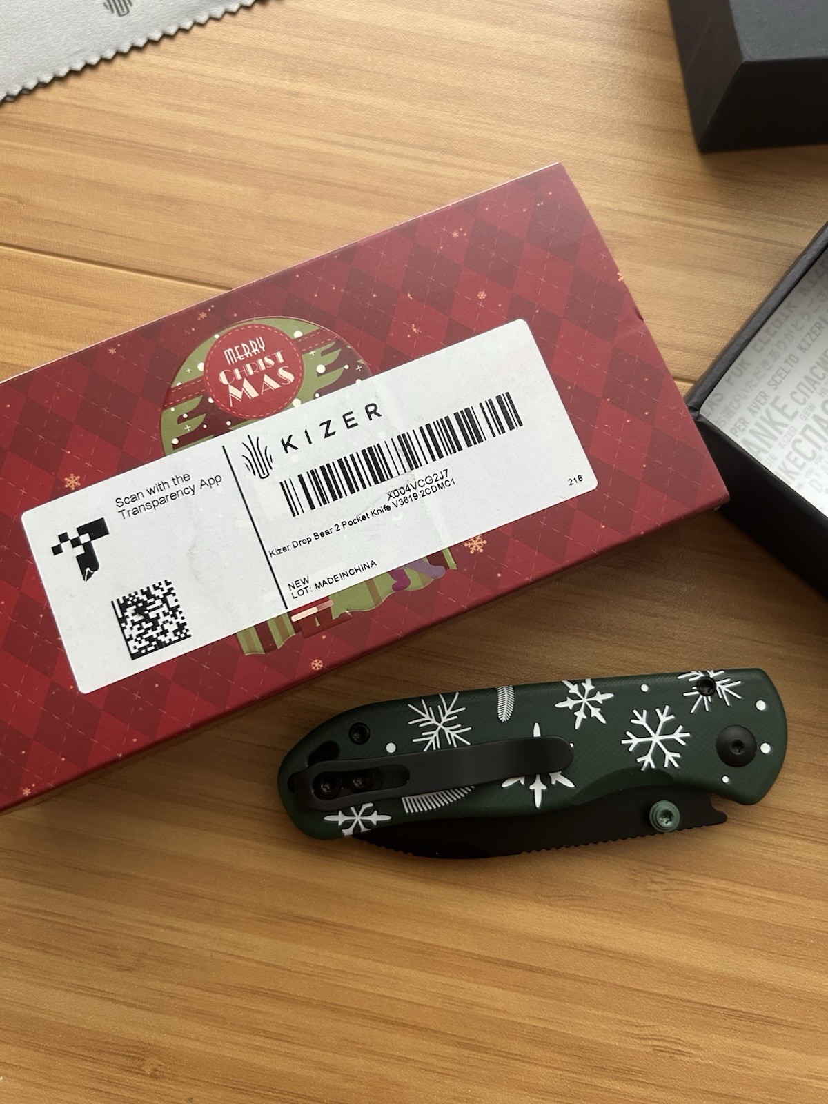 Kizer Limited Edition Christmas 2025 Drop Bear 2 V3619.2CDMC1 – Green – AEB-L