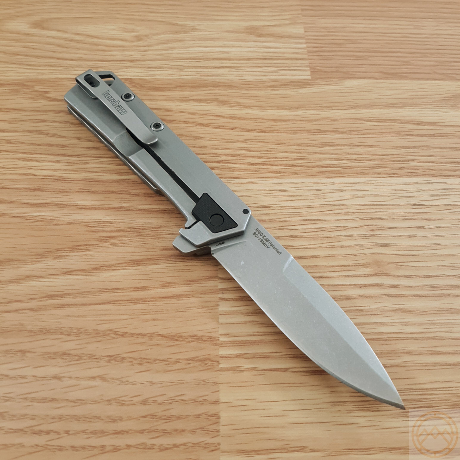 Kershaw Oblivion Folding Knife 3.5″ 8Cr13MoV Steel Blade Stainless/Nylon Handle
