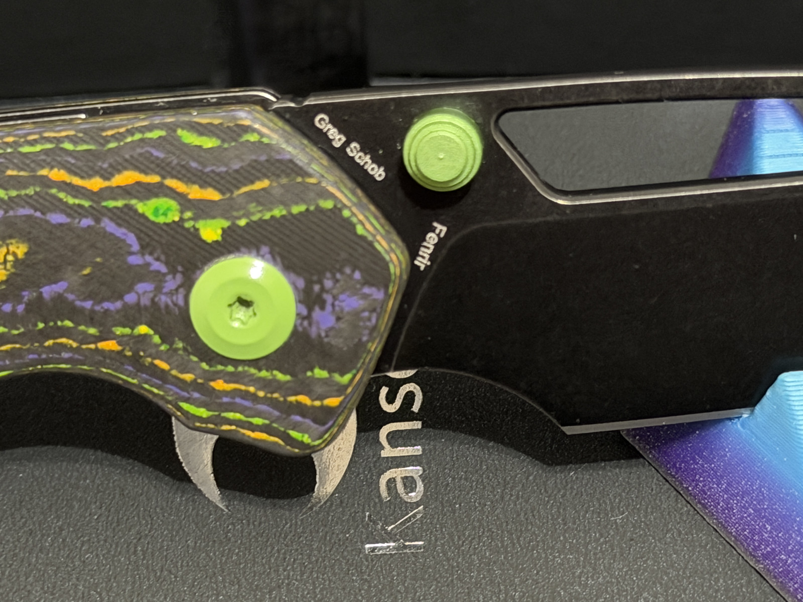Kansept Knives Fenrir Rad Camo Carbon