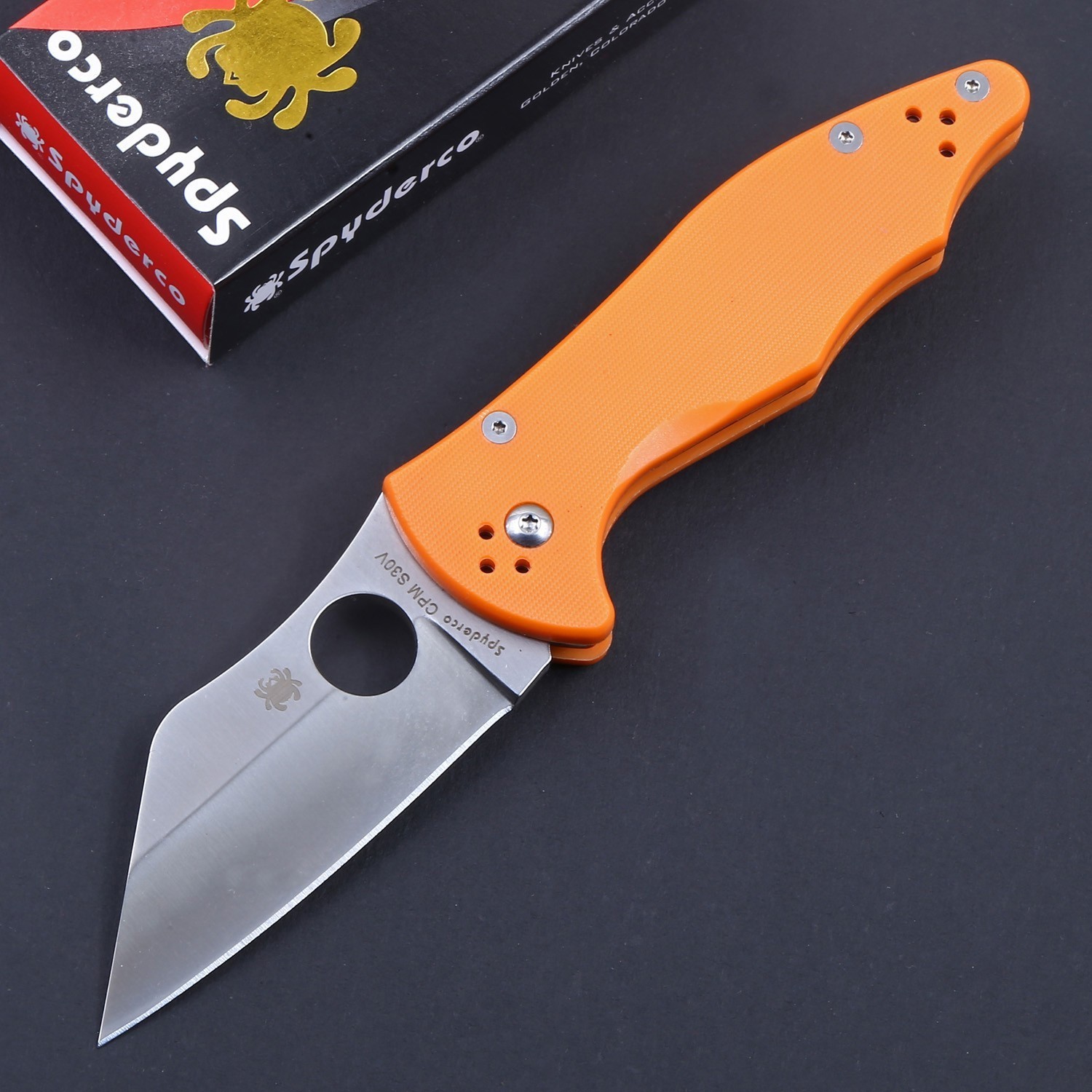 Micro Jimbo C85 Folding Pocket Knife Orange G10 Tactical Survival Outdoor Knives