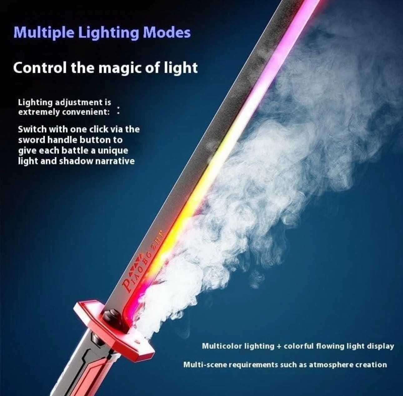 ✅US SELLER✅LIGHT SABER✅Sparkblade Sword with Sparks &Smoke-31.5in ✅FREE SHIPPING