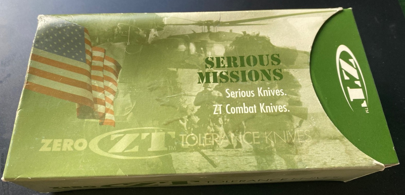 Zero Tolerance ZT 0200 Military Folder New Complete W/ Original Box