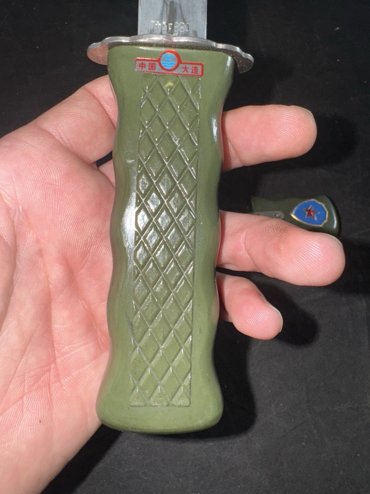 CHINESE PRC POLICE DAGGER RETRACTABLE BLADE Safety Knife Rare