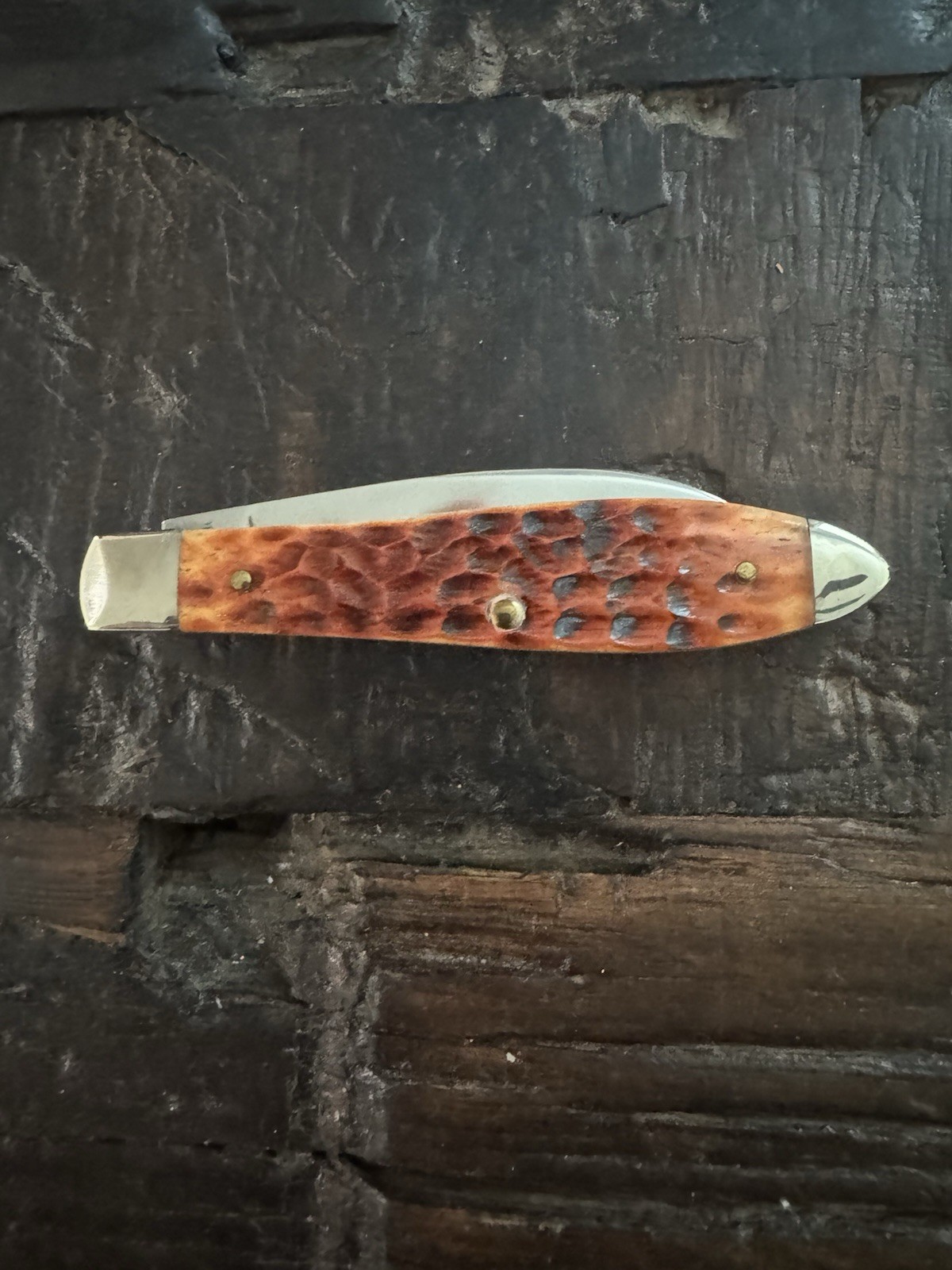 2015 Case XX Chestnut Jigged Bone Teardrop