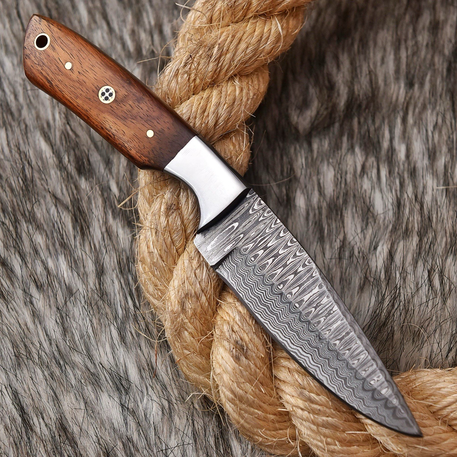 handmade Damascus Fix Blade Knife Full Tang Best Seller Knives