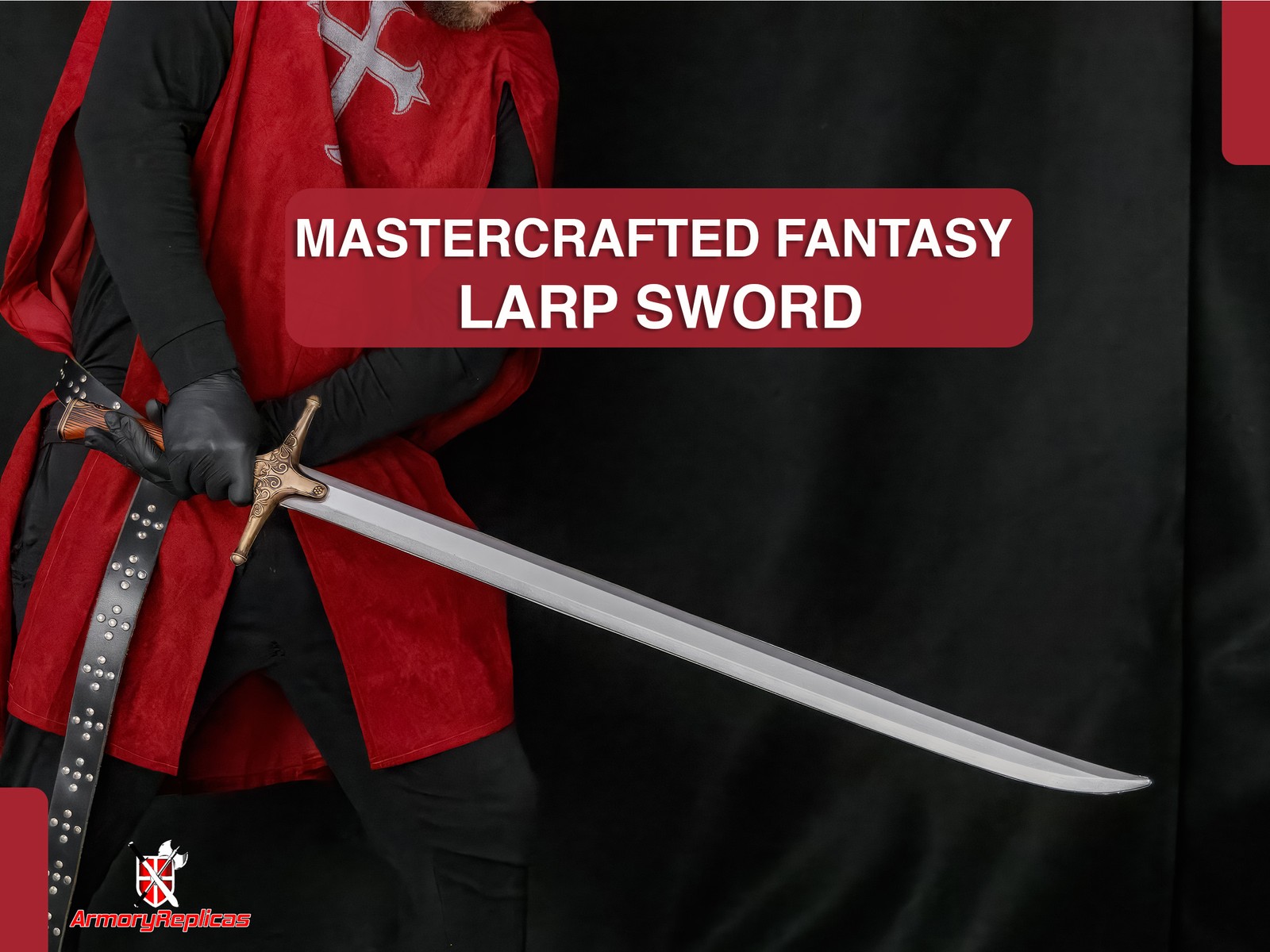 Ornate Fantasy Foam Sword LARP Cosplay Prop Medieval Replica Weapon