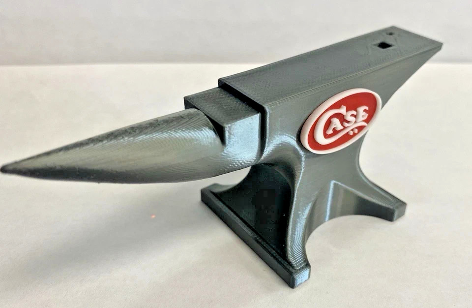 Gray Anvil Knife Display Case Stand with Magnet – Brand New