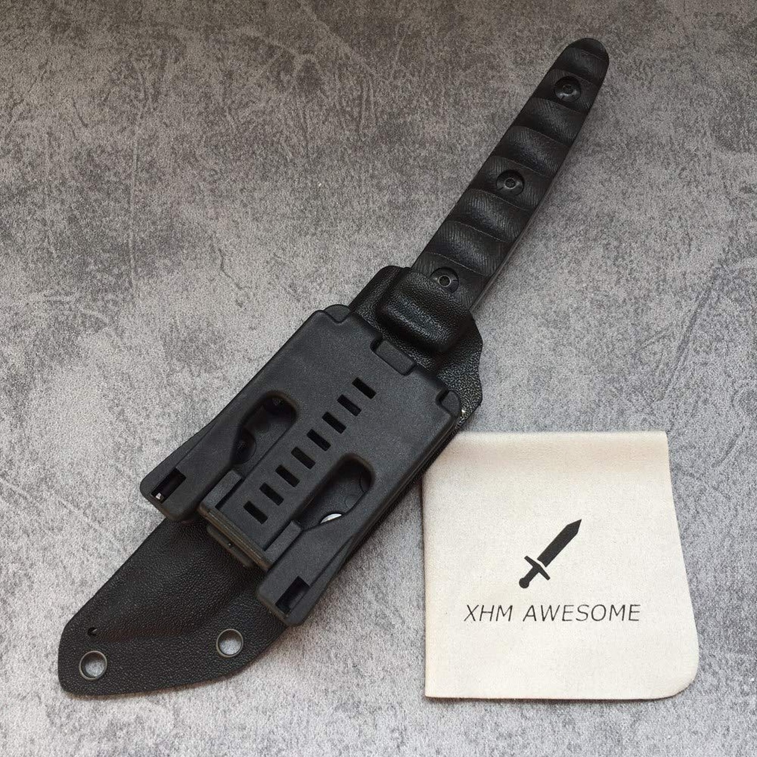 9.6-inch Tanto Fixed Blade Knife, Tactical 9Cr18Mov Steel Katana Blade, G10 H…