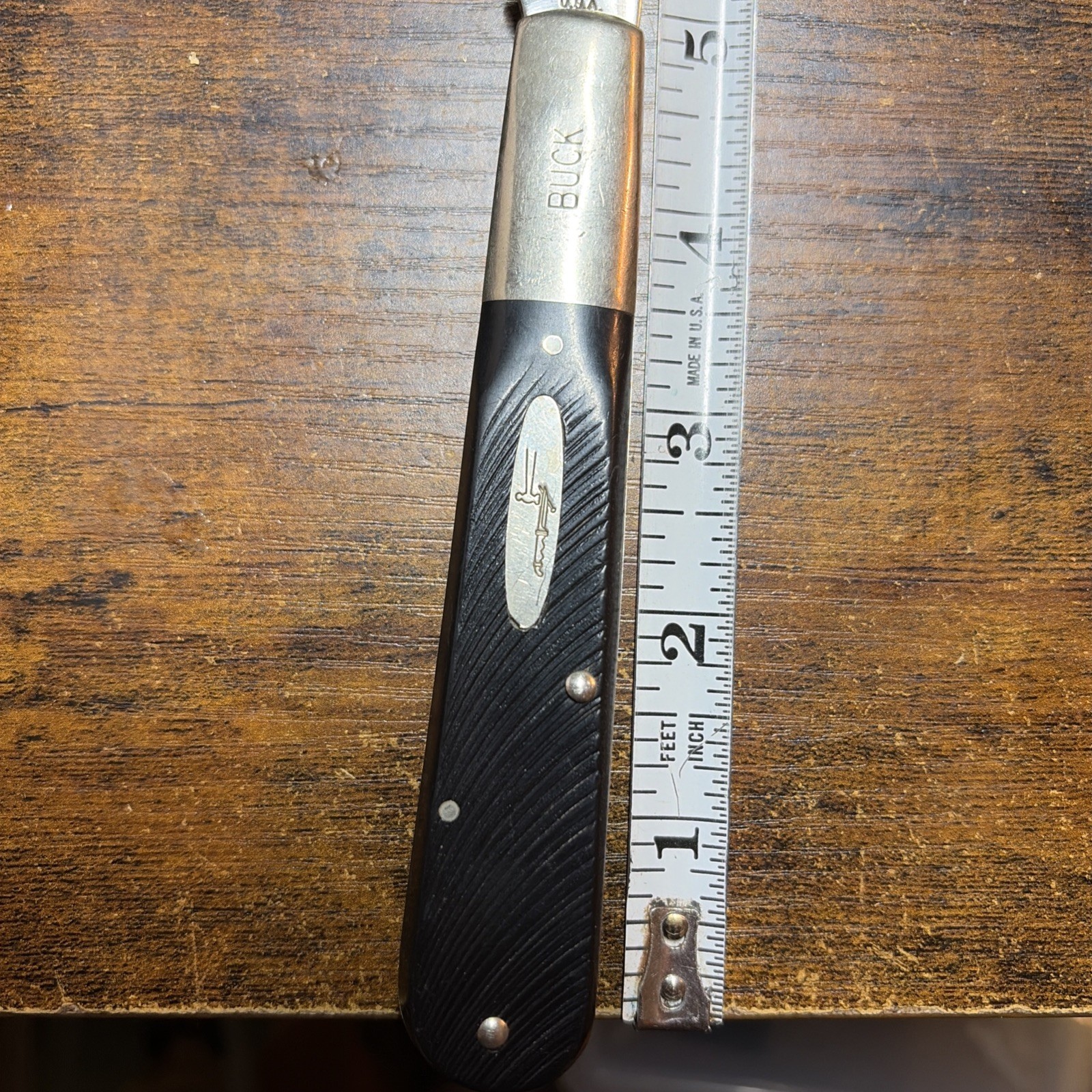 Buck Granddaddy Brown Barehead Barlow USA -etched Blade -331-1 Of 900