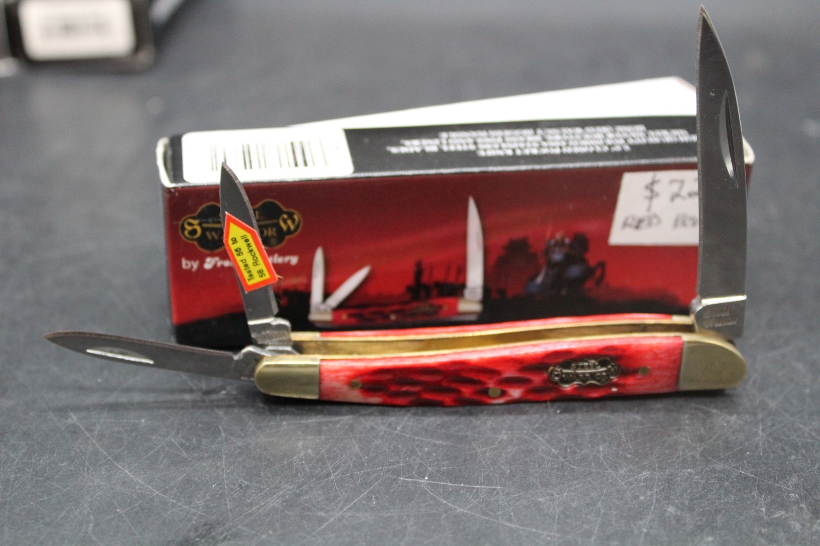 Steel Warrior Warncliff Trapper Pocket Knife SW-167RWJ 440 Stainless New in Box