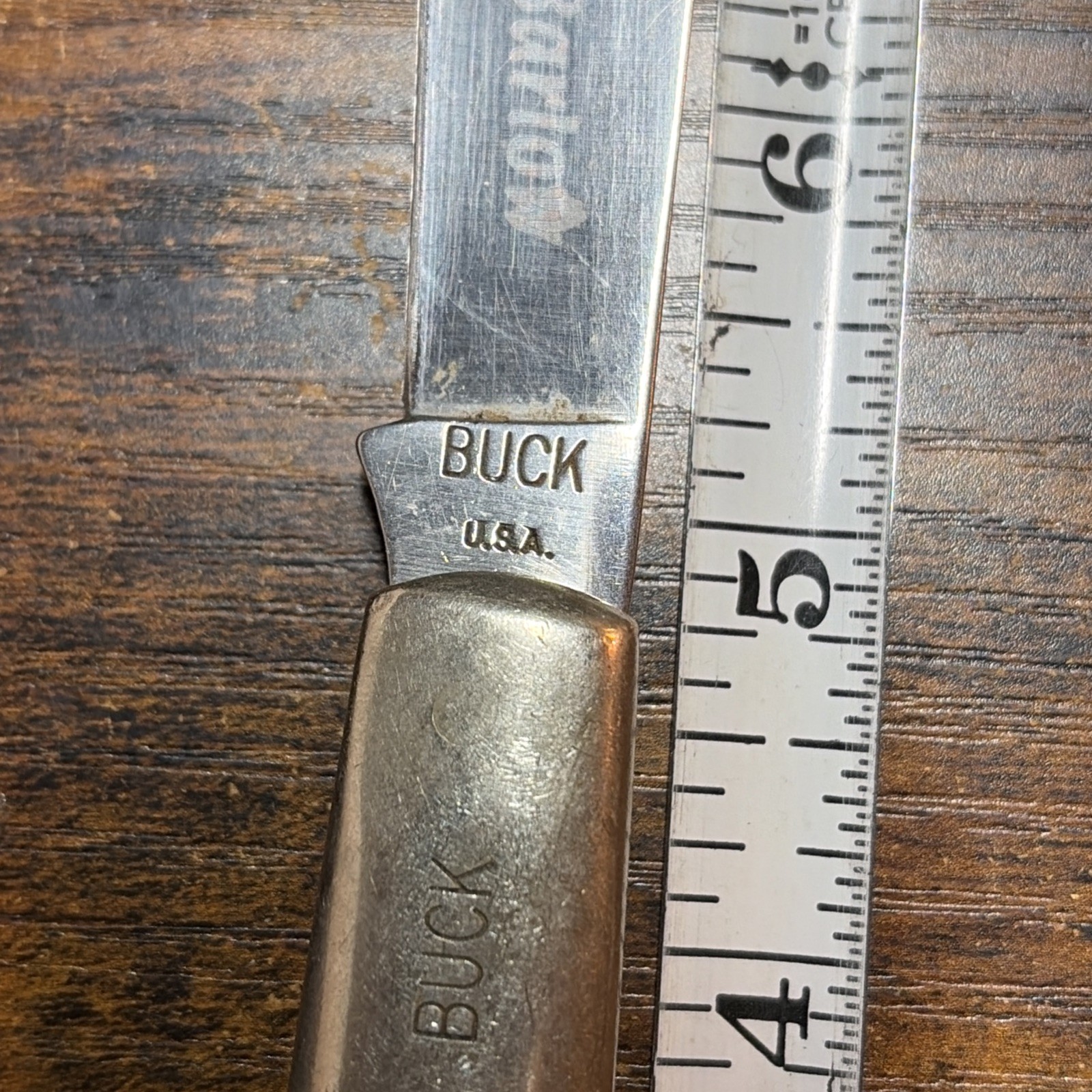 Buck Granddaddy Brown Barehead Barlow USA -etched Blade -331-1 Of 900