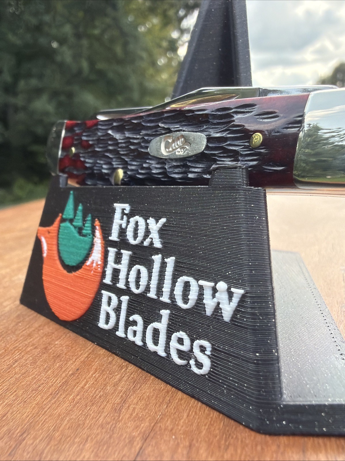 Case XX 2024 Crimson Peach Seed Jig Bone 6207 SS Mini Trapper Knife
