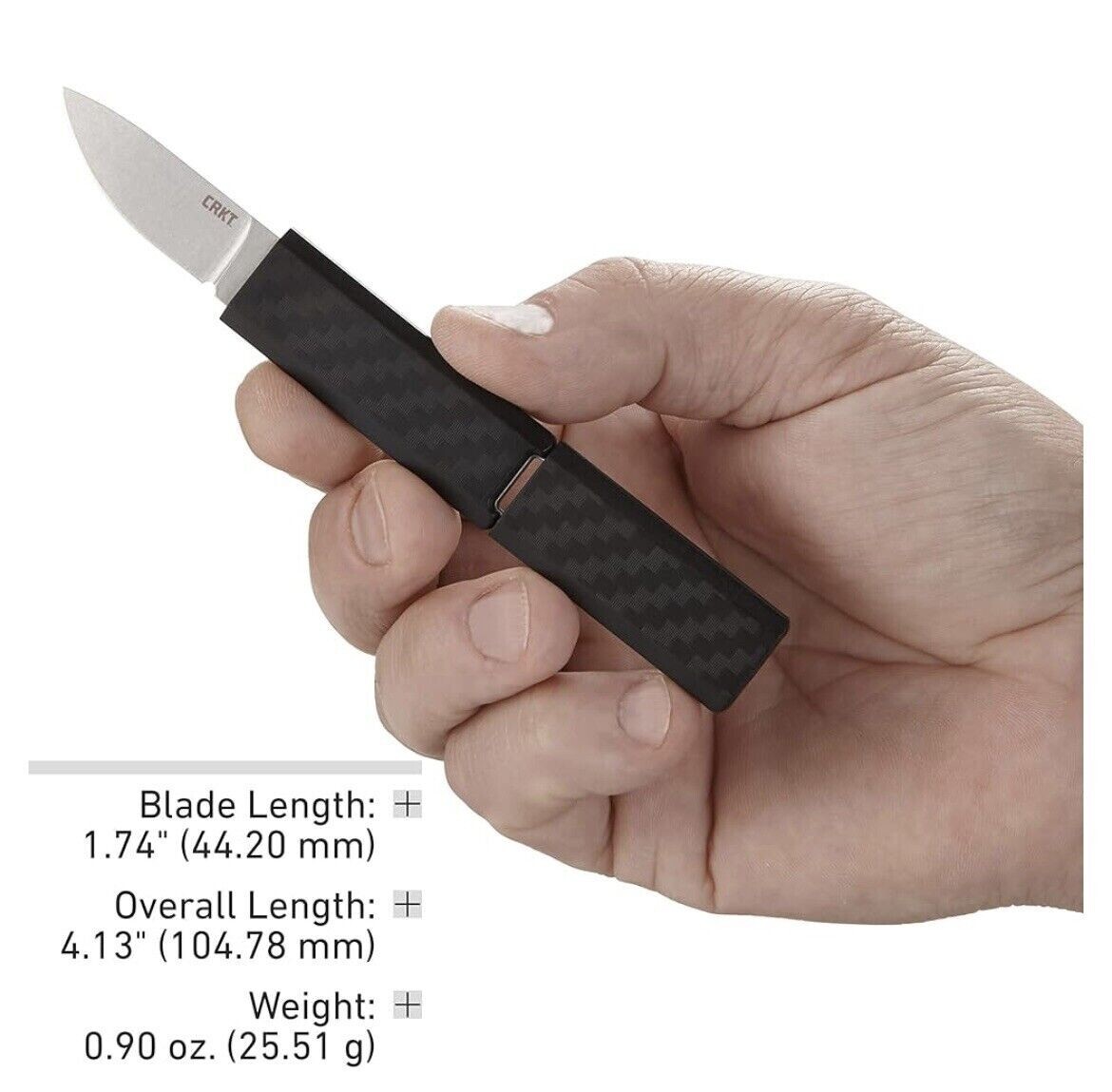 CRKT Scribe (CR2425) 1.75″ 5Cr15MoV Stonewashed Drop Point EDC pocket knife