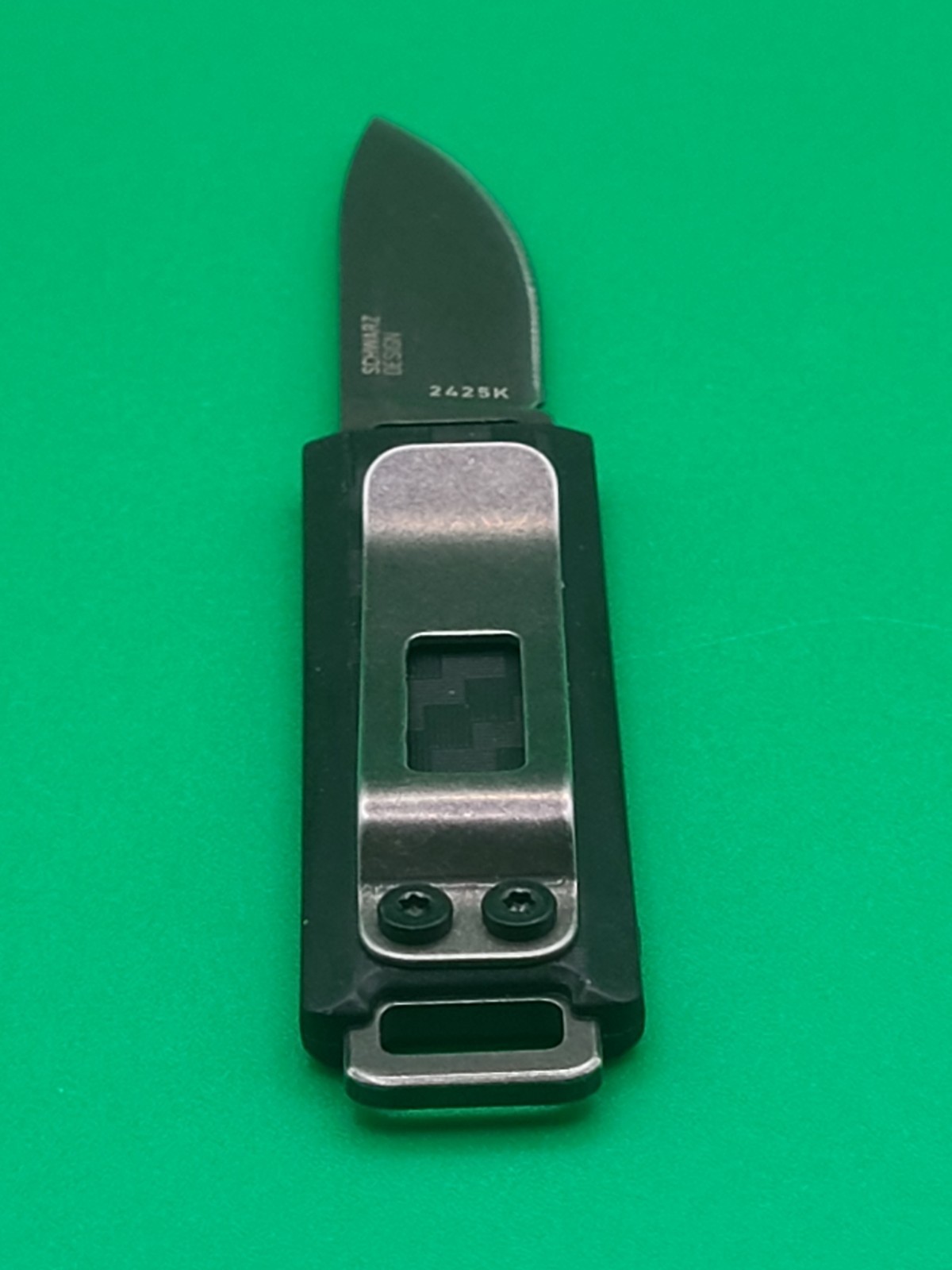 CRKT Scribe Model 2425k Black Upgraded D2 Blade / Fixed Blade New In Box