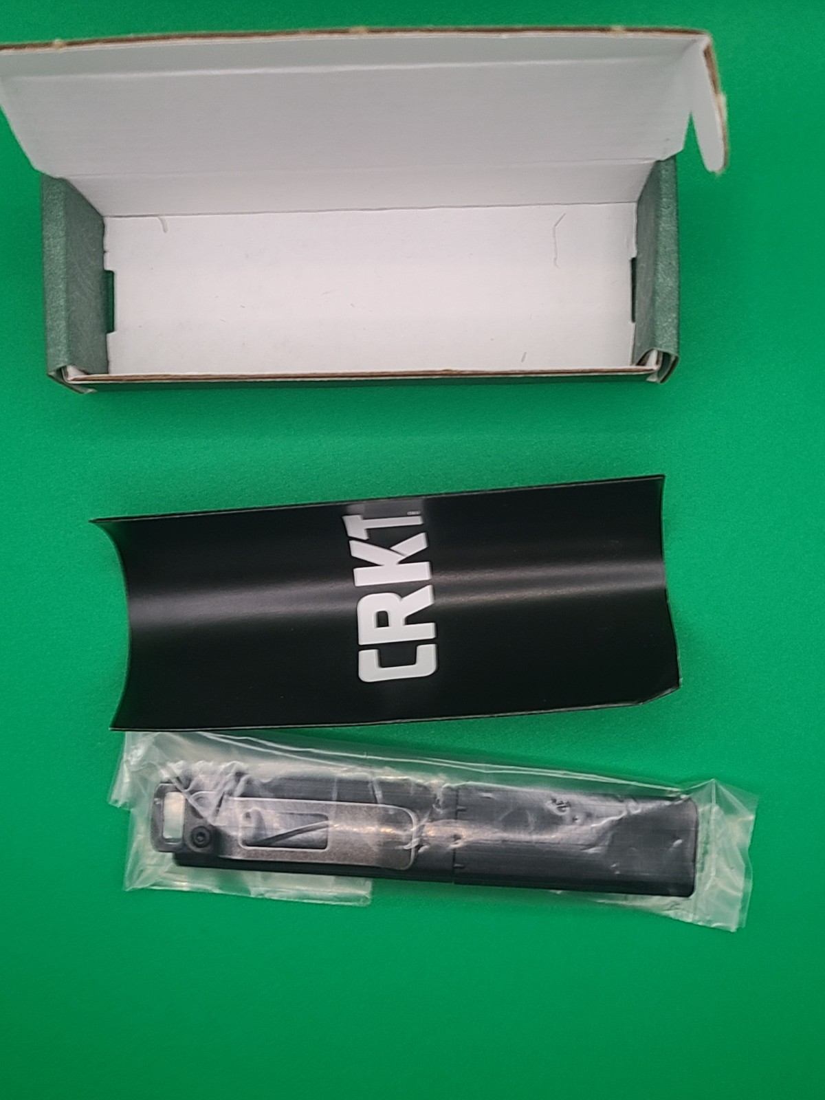 CRKT Scribe Model 2425k Black Upgraded D2 Blade / Fixed Blade New In Box