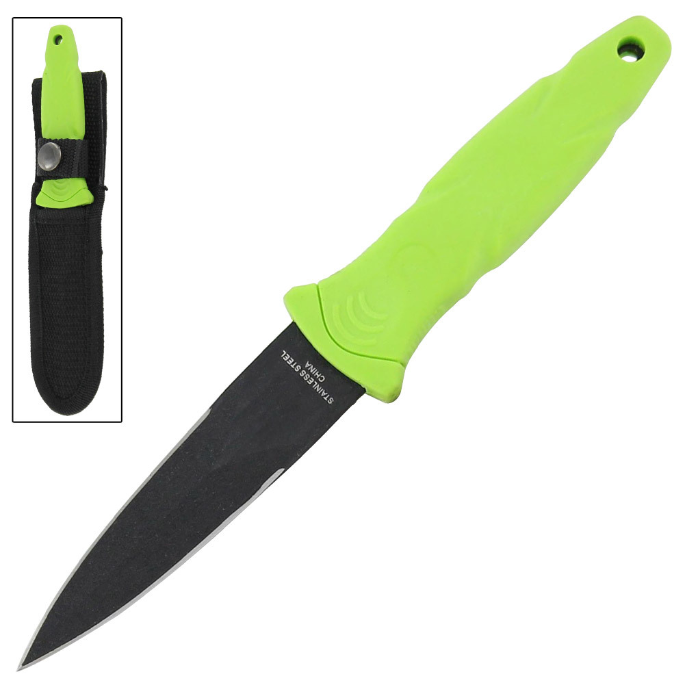 Military Tactical Double-Edge Zombie Steel Boot Knife – Devils Door Fixed Blade