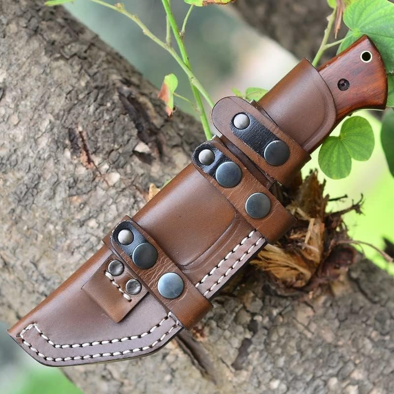 Horizontal Carry Knife, Bushcraft Knife, Scout Carry Knives with Sheath, Hunting