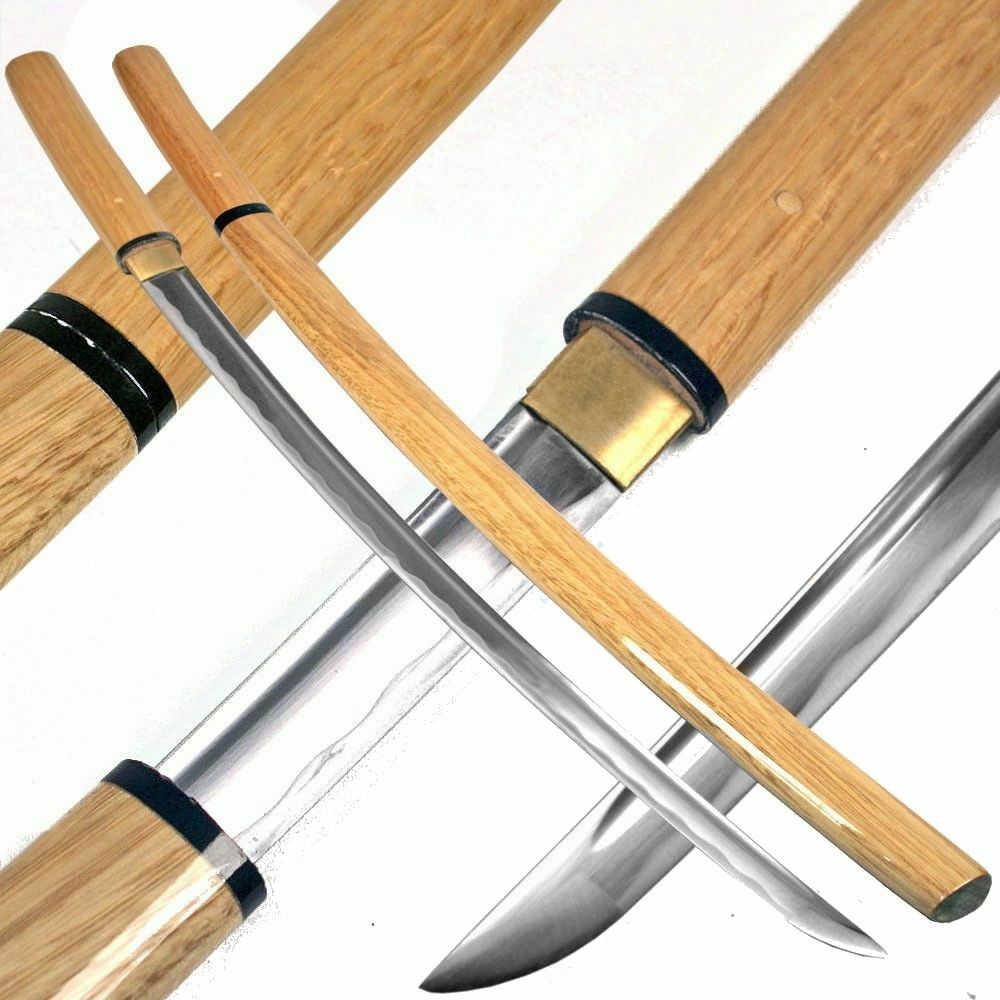 USA STOCK 40″ Handmade Razor Sharp Shirasaya Samurai Katana Sword Full Tang