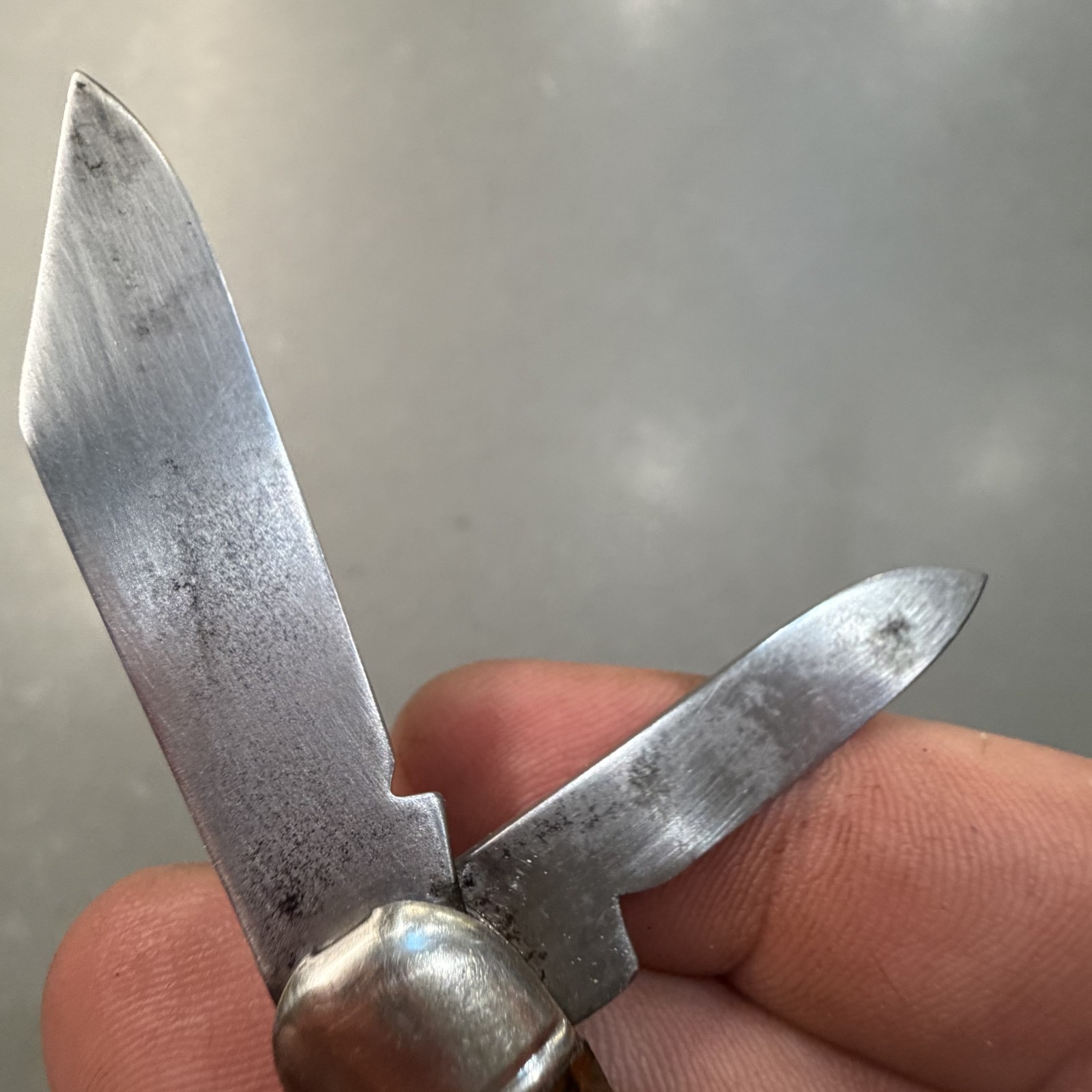 Vintage Imperial Prov RI USA Pocket Knife Shell Handle 2 Blade Jack