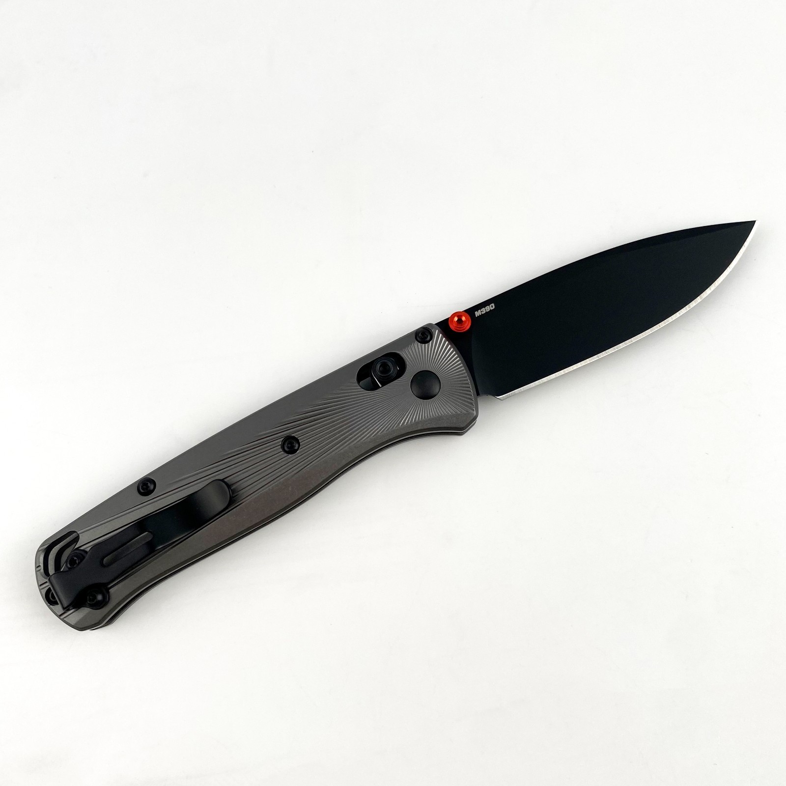 Benchmade 535BK-4 Bugout Knife Gray Aluminum Handle Black M390 Folding Knife