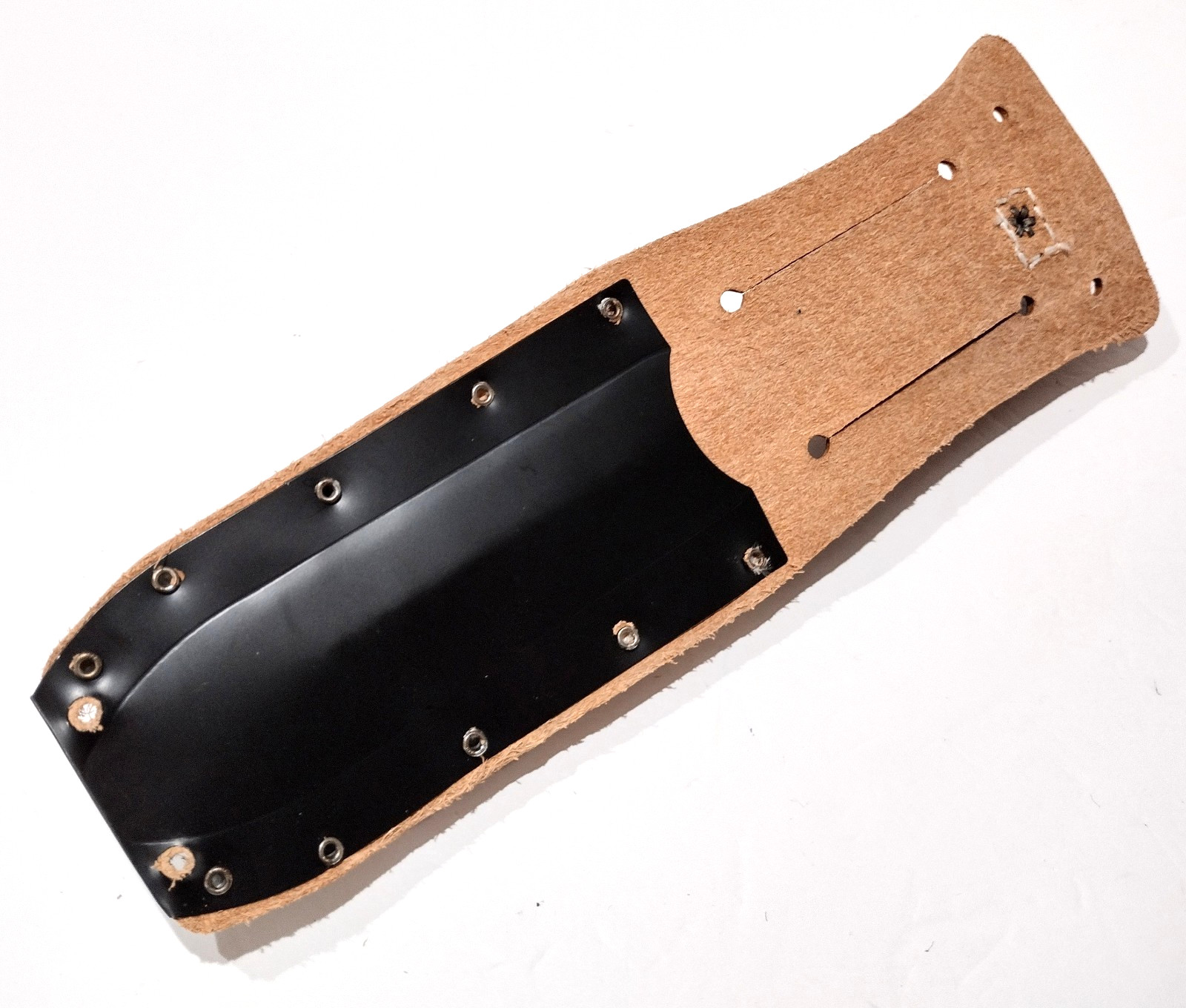 Ontario USA Air Force 1 Stacked Leather Handle Combat Survival Knife 1499 F. 2nd