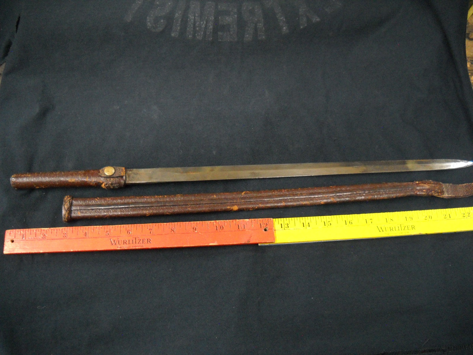 18th Century Small Short Sword Hand Forged Leather Wrapped High Carbon Steel