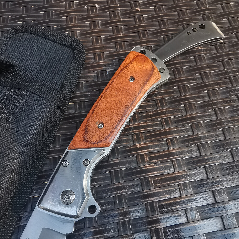 Swallowtail 58HRC 8CR15 Blade Folding Knife Hunting Pocket Knife Tactical Tool