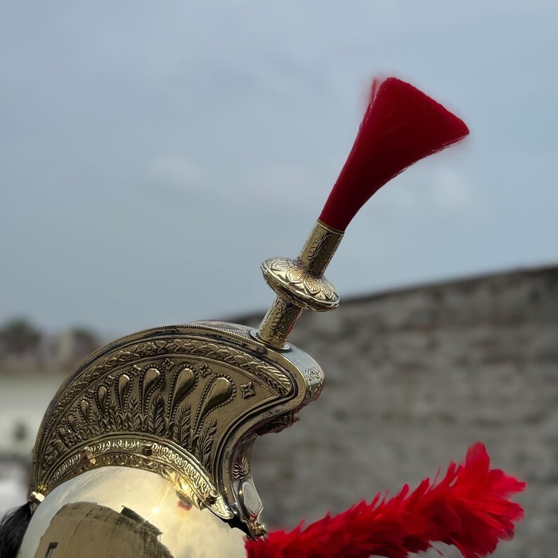Napoleon Brass Pickelhaube Helmet – French Empire Cavalry Helmet | LARP, Cosplay