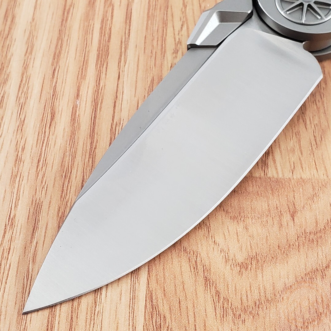 Rike Knife Tissto 1 Folding Knife 3.75″ Bohler M390 Steel Blade Titanium Handle