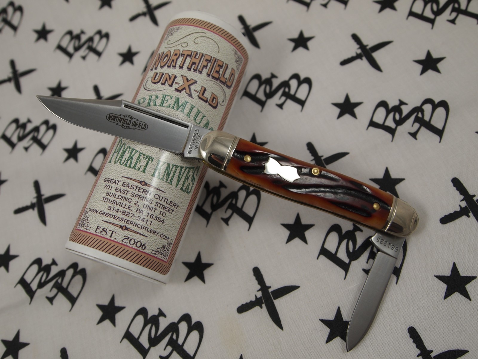 GEC Northfield UN-X-LD 661225 «Lil Cowboy» Amber Worm Groove India Bone, Satin