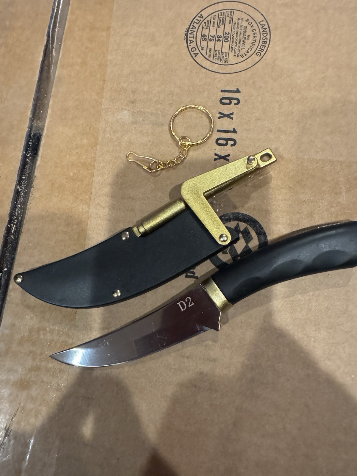 3-1/2” Blade Knife With Locking Sheath.