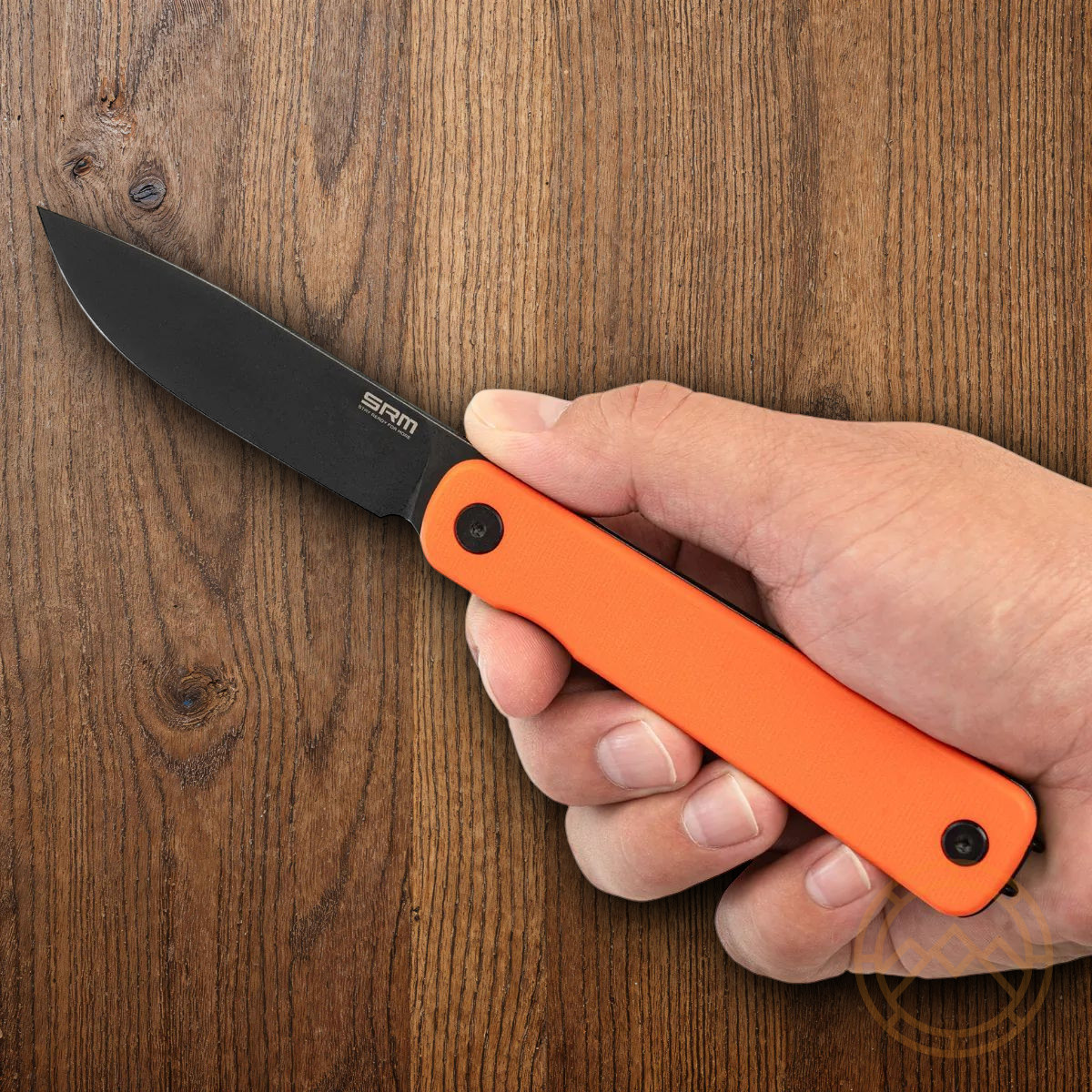 SRM Knives Palfrey Folding Knife 3.25″ 14C28N Steel Blade G10/Stainless Handle