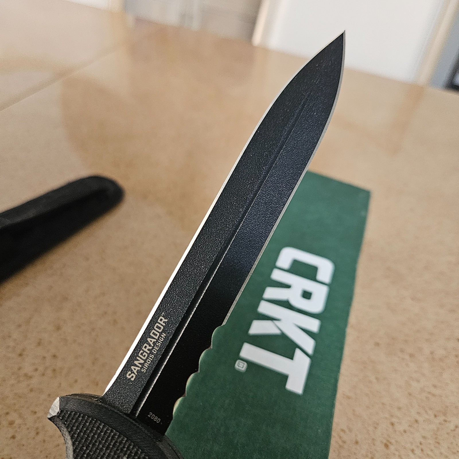 CRKT 2080 Sangrador Fixed Blade Double Edge Discontinued 5.5″ Blade Dagger Knife
