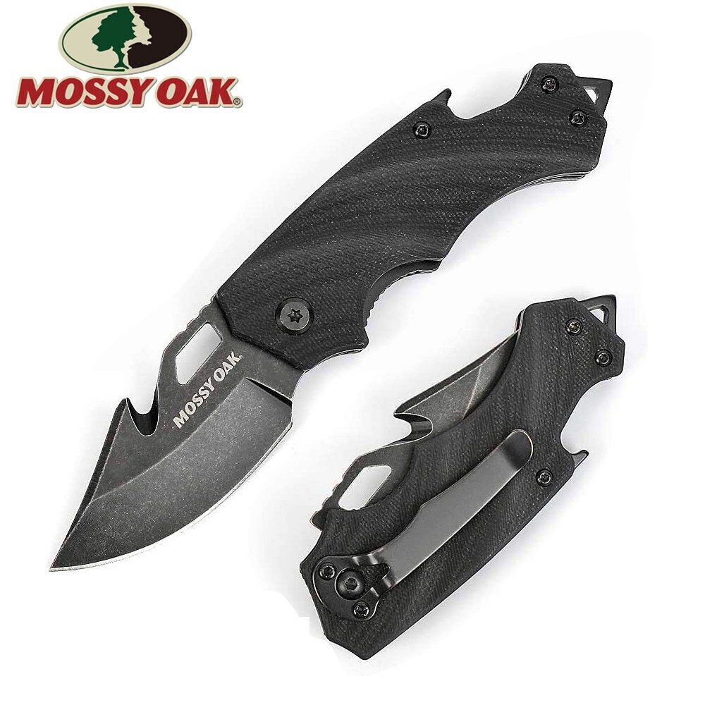 Mini Folding Pocket Knife 2.5»Blade Black G10 Handle EDC Multifunction Tool New