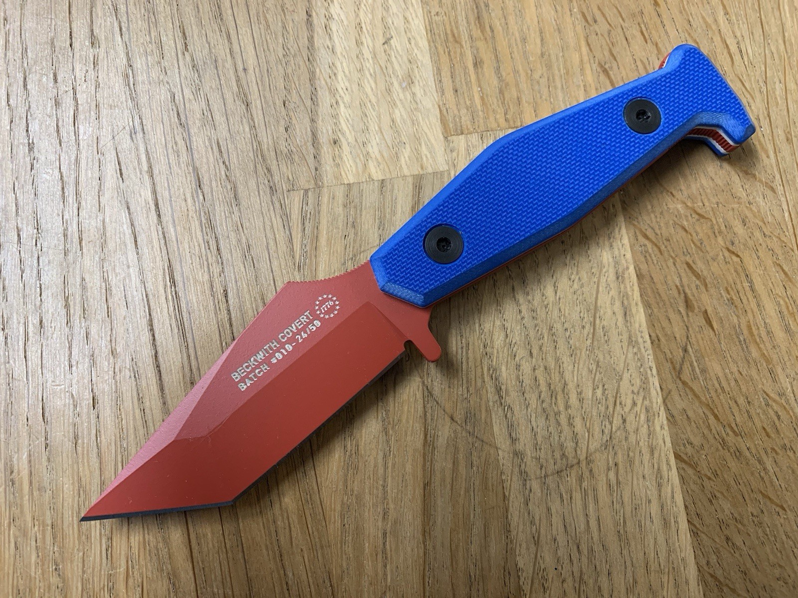 Fisher Blades Beckwith Covert Batch #10 24/50 Liberty Edition Red White Blue New