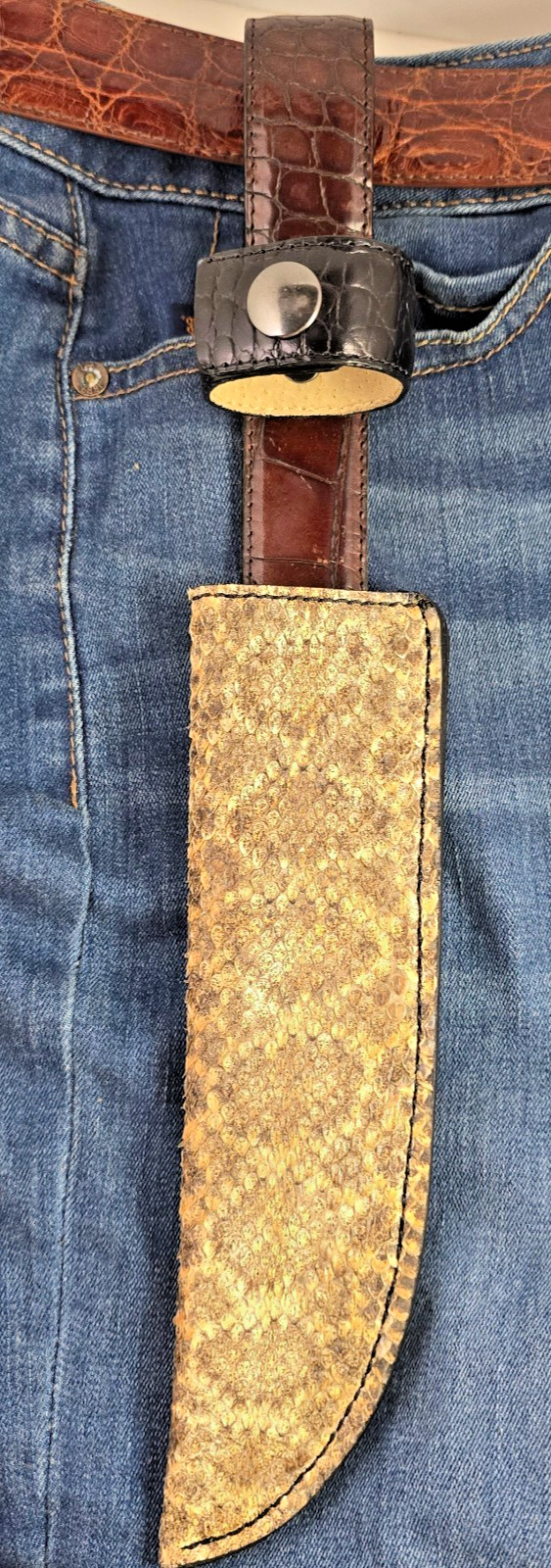 Auction for singingvaquero Ka-Bar Rattlesnake skin Sheath