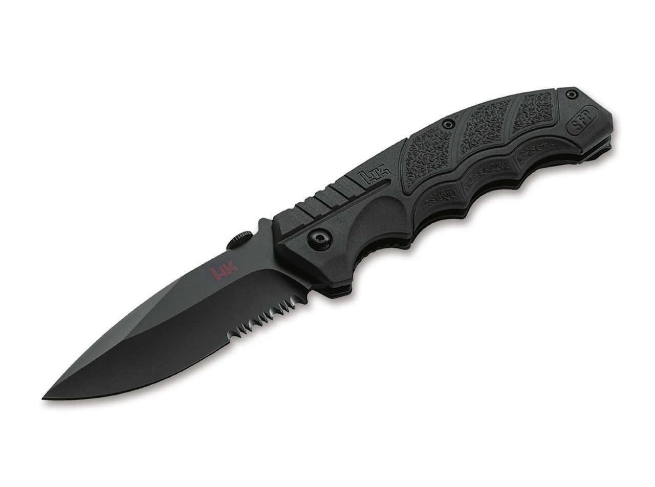 Heckler & Koch SFP Tactical Folder All Black Pocket Knife 3.62″ D2 ✔️ 01HK501