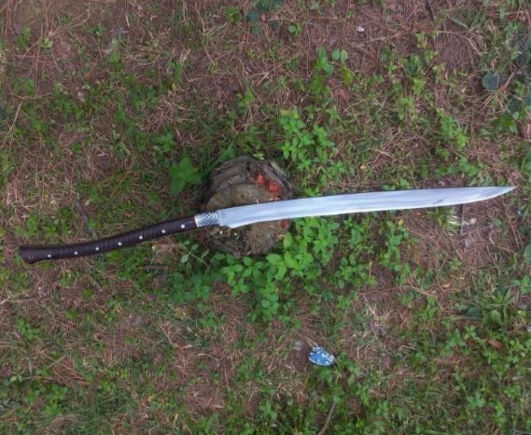 Custom Handmade Carbon Steel Blade Tactical Viking Sword | Hunting Sword Camping