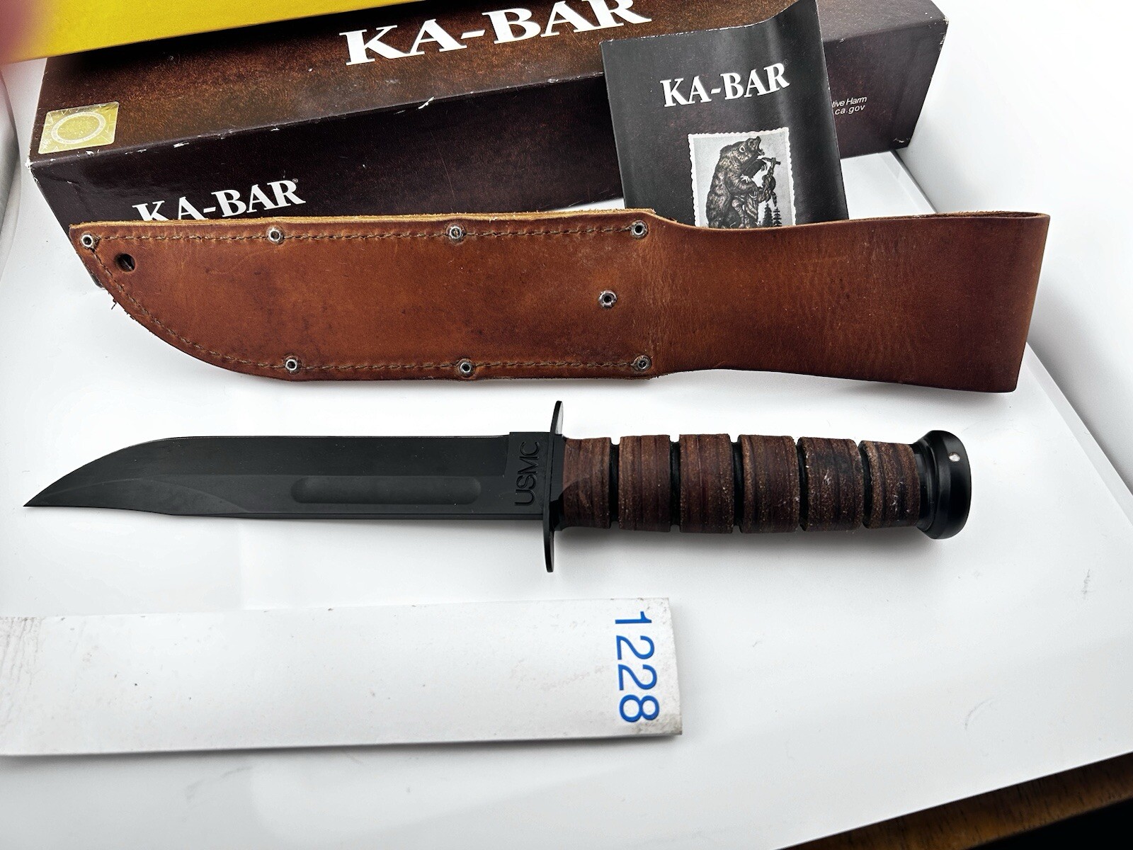 USMC The Legend KA-BAR® Fighting/Utility Knife 1217 – Original USA -Short Model