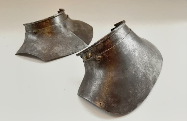 antique Close Helmet Armor Armour Complete Gorget XVI XVII Century