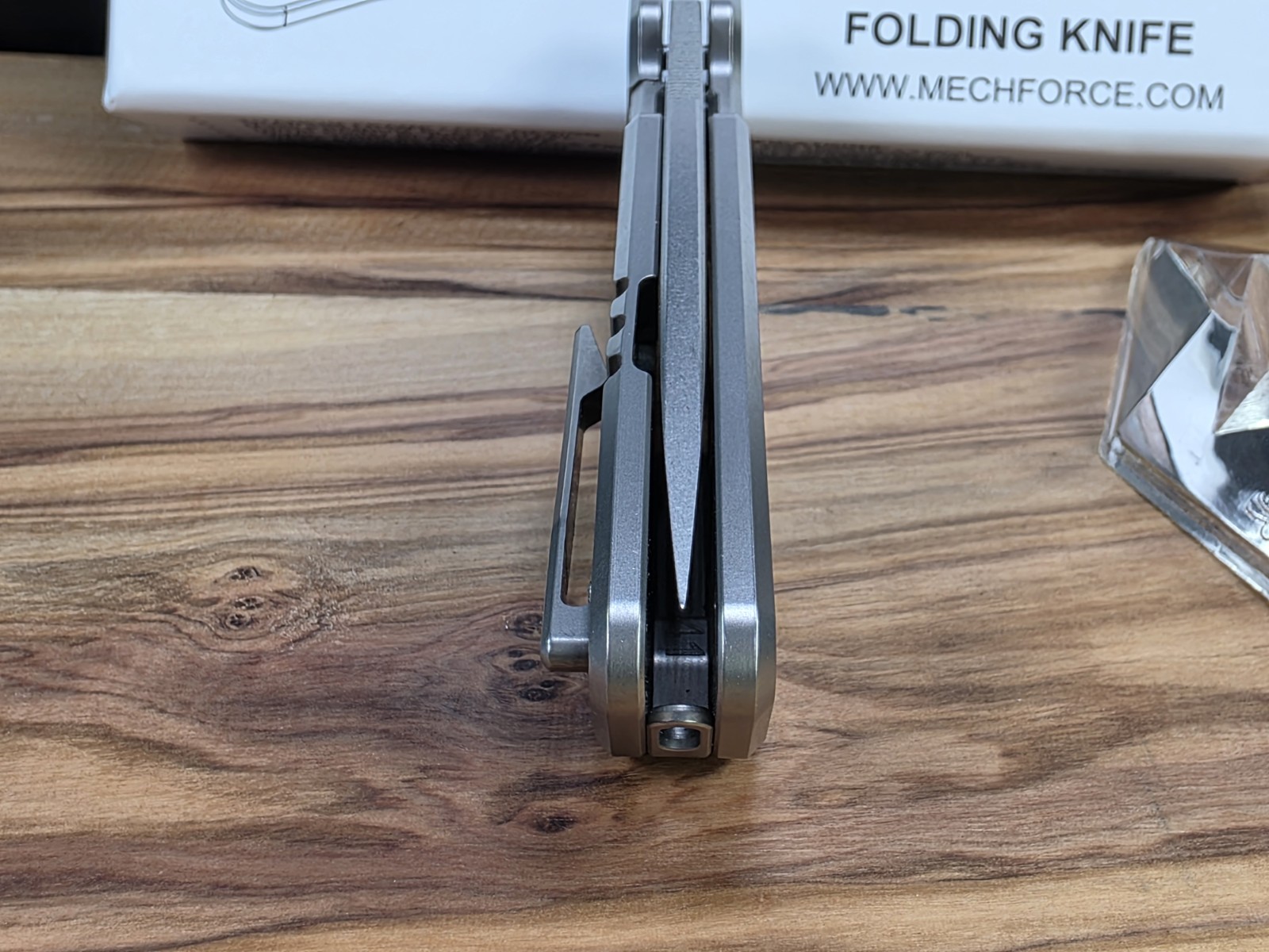 Mechforce Knives M1 Titanium/CF Handle & Bohler M390 Blade Folding Knife #41 NIB