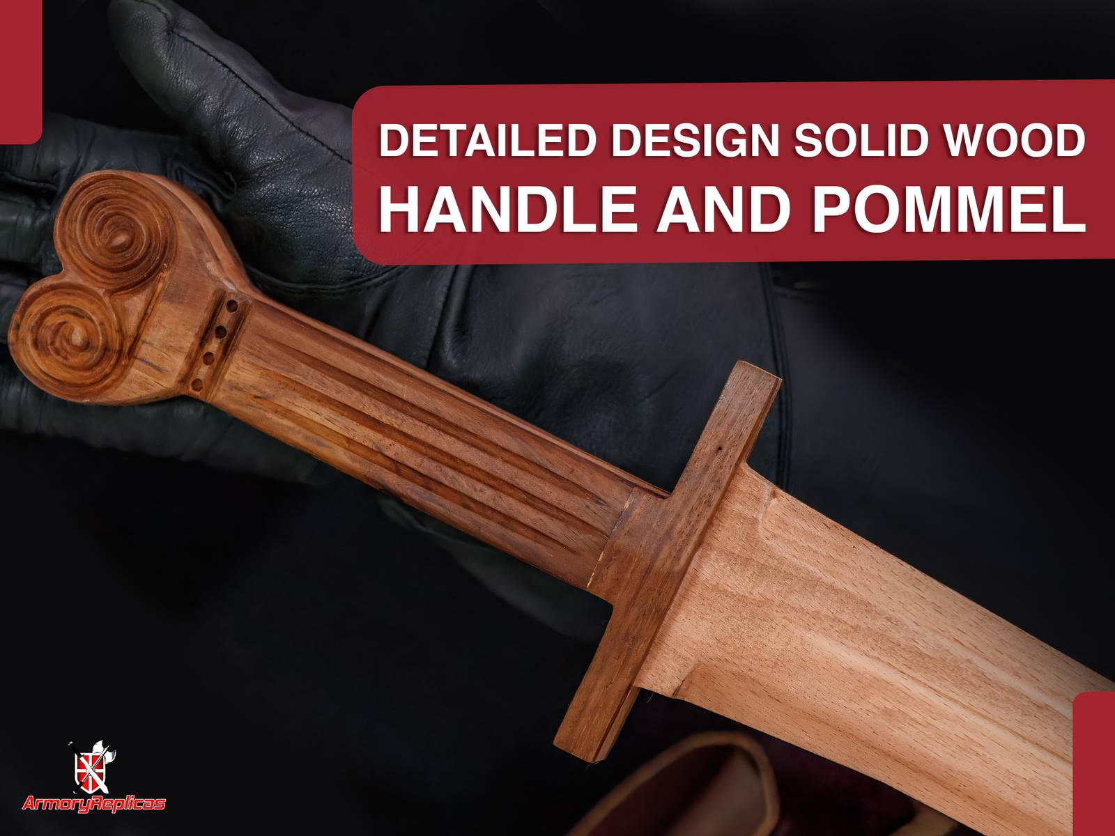 Full Tang Custom handmade sword Spartan Greek Hardwood Blade Cosplay Ready