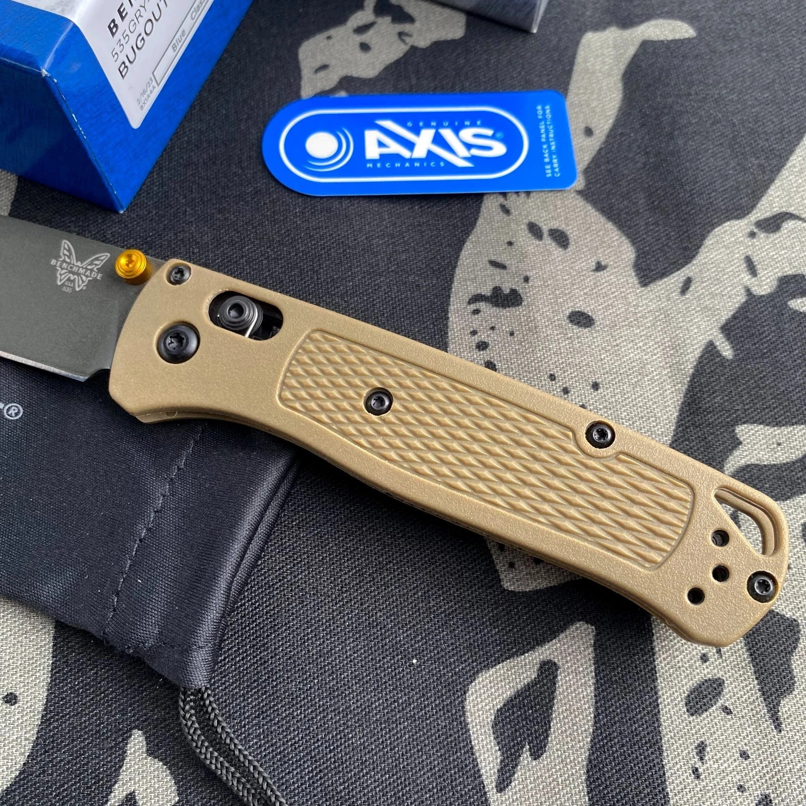 Benchmade 535GRY-1 Bugout CPM-S30V BLADE Ranger Green Handle Folding Knife USA