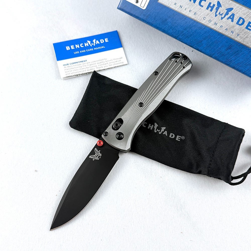 Benchmade Bugout 535BK-4 M390 Stainless Steel Gray Aluminum Handle Folding Knife