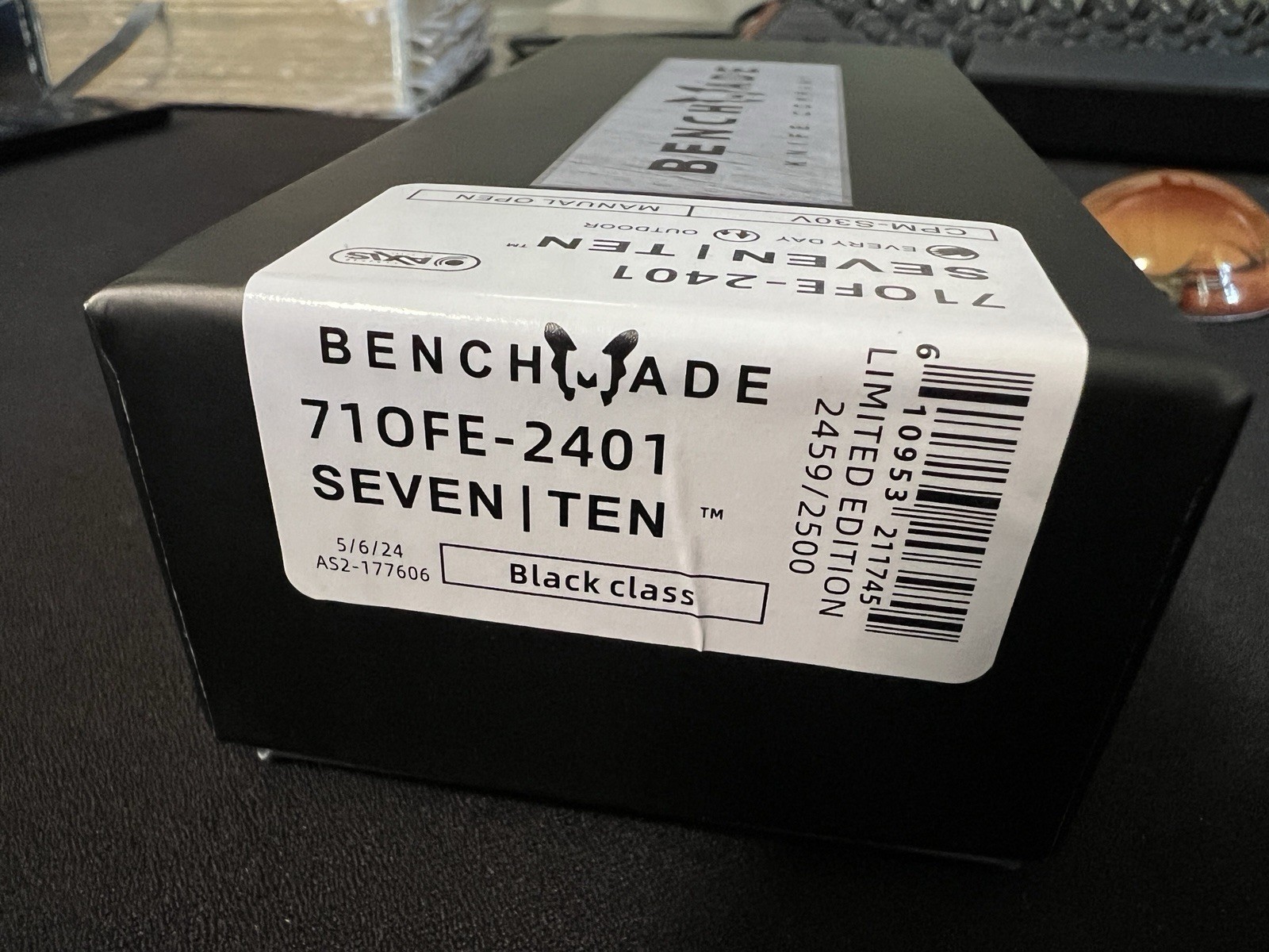 Benchmade 710FE-2401 SEVEN TEN Limited Edition MagnaCut FDE 710 Knife NIB