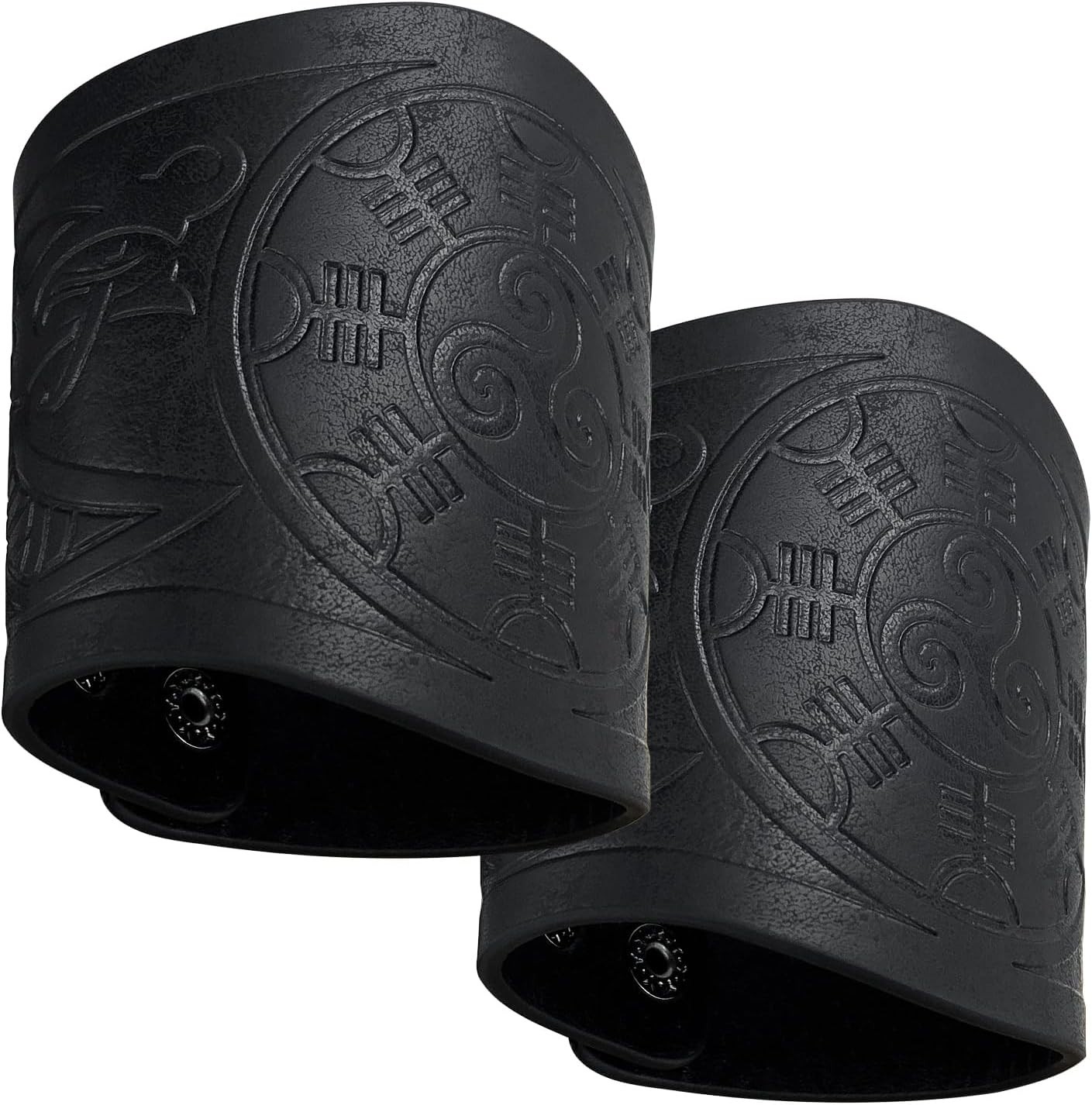 Viking Leather Arm Guards – Adjustable Gauntlet Bracers for Costume Enthusiasts