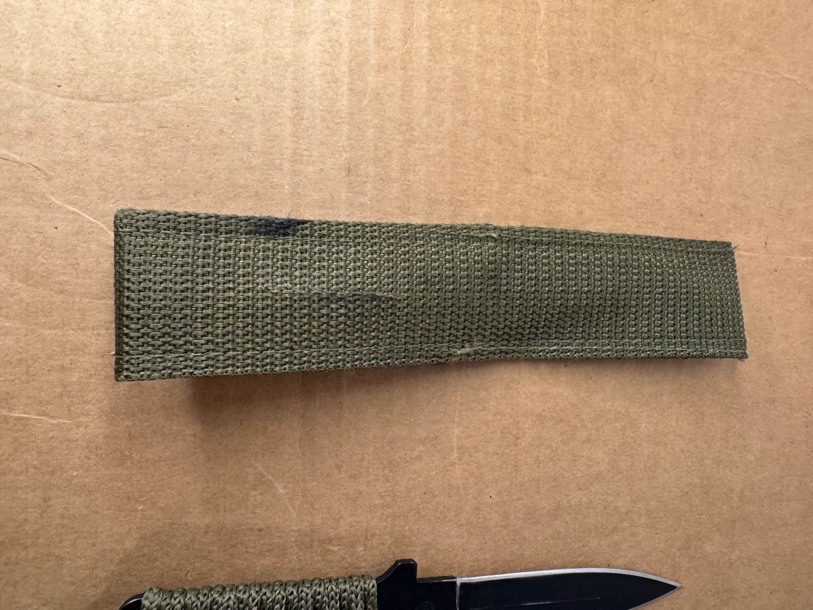 Survivor Fixed Blade Tactical Knife with Cord Wrapped Handle and Sheath